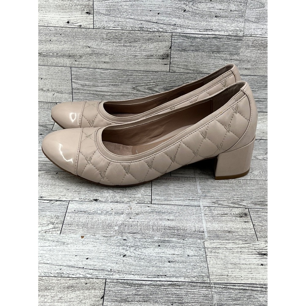 Vionic Ruby Beige Quilted Leather Patent Cap Toe … - image 5